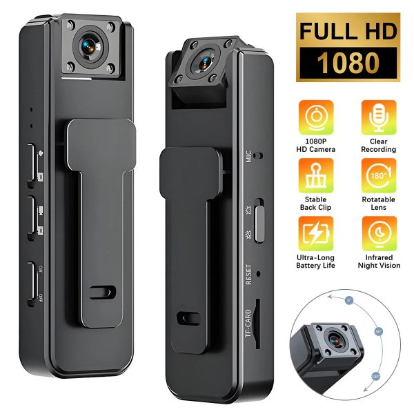 Body Worn Camera HD with Night Vision 128GB Support